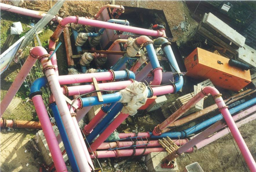 Nest of pipes