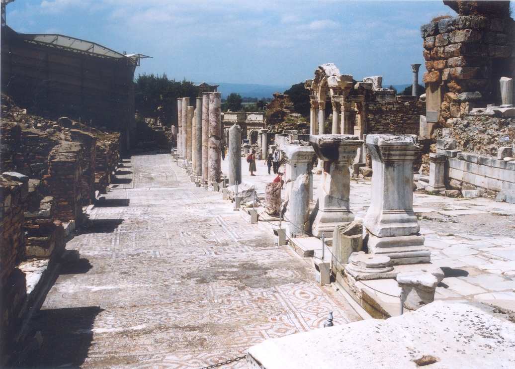 A mosaic pavement