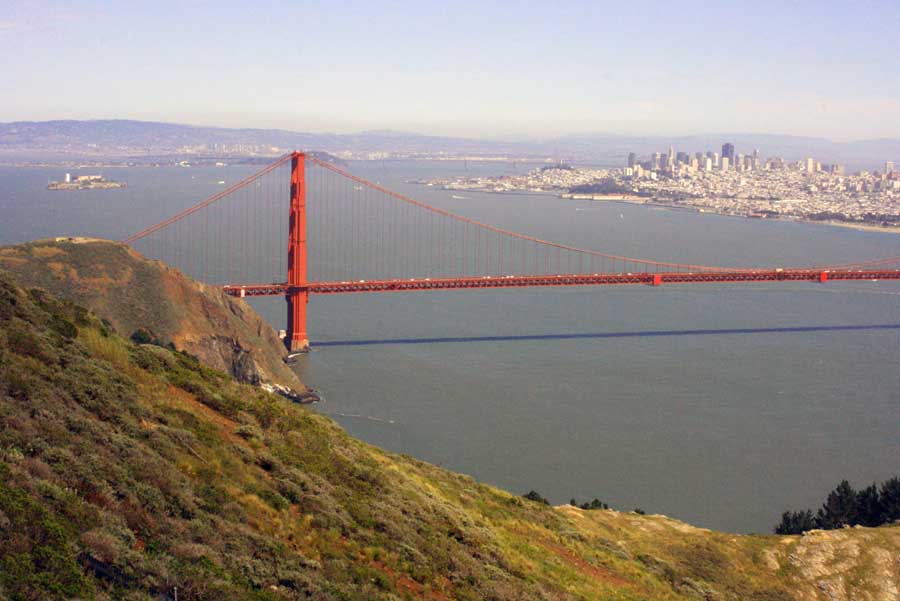 CBD and the Bridge from Marin County